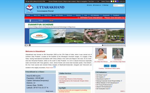 Home: Uttarakhand Government Portal, India