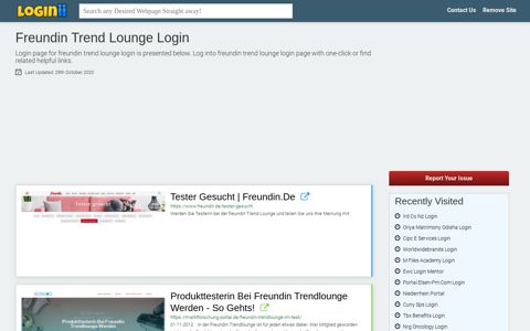 Freundin Trend Lounge Login - Loginii.com