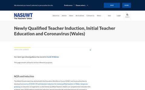 Newly Qualified Teacher Induction, Initial Teacher ... - NASUWT