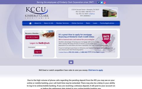 Kimberly Clark Credit Union :: KCCU