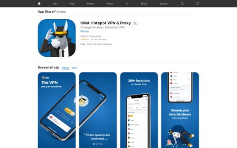 ‎HMA Hotspot VPN & Proxy on the App Store