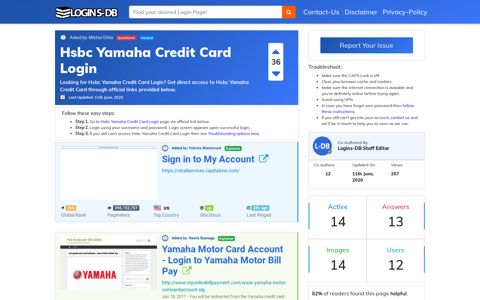 Hsbc Yamaha Credit Card Login - Logins-DB