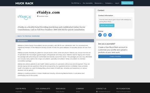 eVaidya .com's Biography | Muck Rack