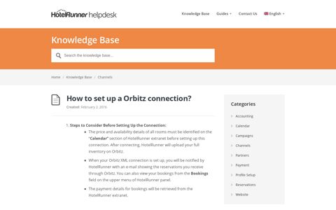 How to set up a Orbitz connection? – HotelRunner Helpdesk