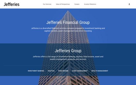 Jefferies - A Diversified Financial Services Company