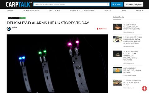 Delkim EV-D Alarms Hit UK Stores Today - Carp Talk
