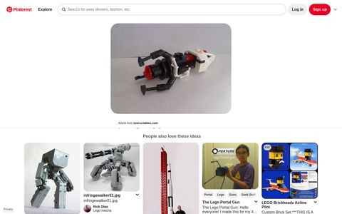 Lego Portal Gun DIY - Pinterest