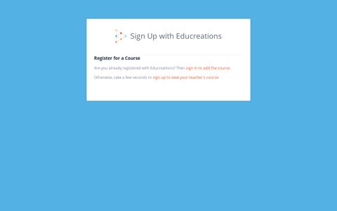 Signup | Educreations