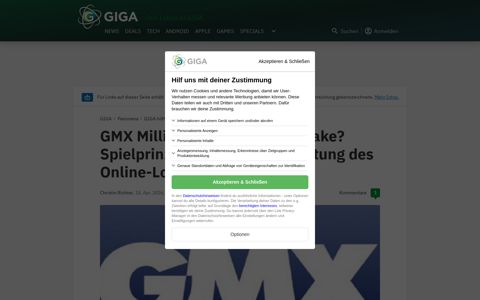 GMX MillionenKlick – ist das Fake? Spielprinzip, Kosten und ...