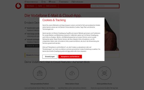 Vodafone E-Mail & Cloud - Kabelmail.de