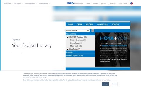 HoyaNET - Online Portal for Brochures, Demo Tools & Sales ...