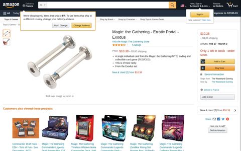 Magic: the Gathering - Erratic Portal - Exodus ... - Amazon.com