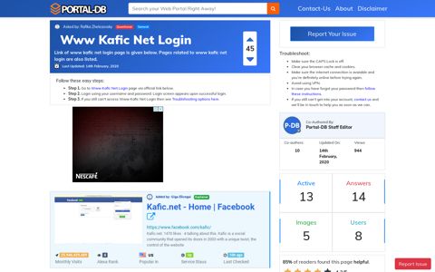 Www Kafic Net Login - Portal-DB.live
