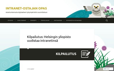 Kilpailutus: Helsingin yliopisto uudistaa intranetinsä – Intranet ...