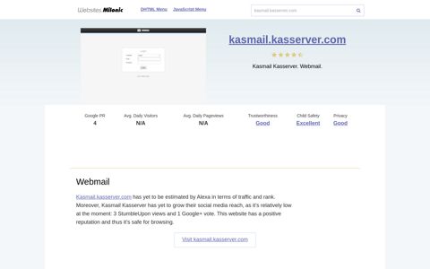 Kasmail.kasserver.com website. Webmail.