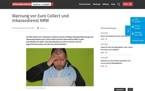 Warnung vor Euro Collect und Inkassodienst NRW ...
