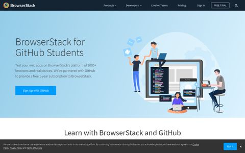 BrowserStack for GitHub Students | BrowserStack