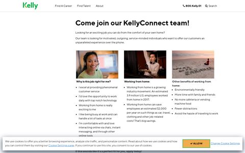 Join KellyConnect | Work From Home | Kelly US - Kelly Services