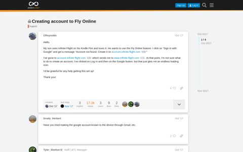 Creating account to Fly Online - Support - Infinite Flight ...