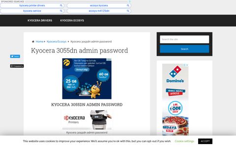 Kyocera 3055dn admin password - Kyocera Ecosys Driver ...