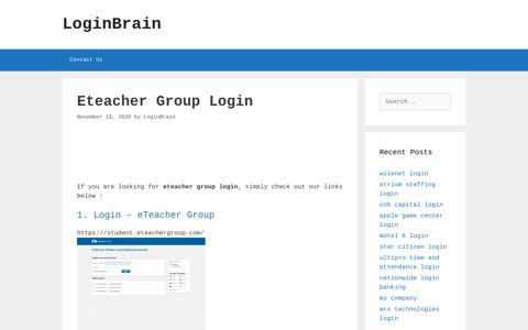 Eteacher Group Login - Eteacher Group - LoginBrain