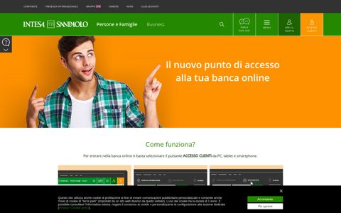 Un nuovo punto d'accesso alla tua banca online - Intesa ...