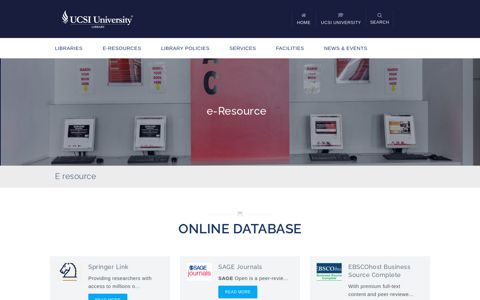 Online Database | UCSI Library Services
