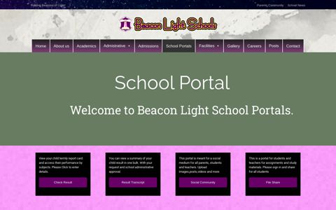 School Portals – Beacon Light Schools