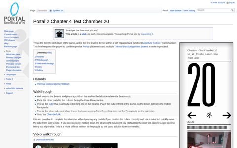 Portal 2 Chapter 4 Test Chamber 20 - Portal Wiki