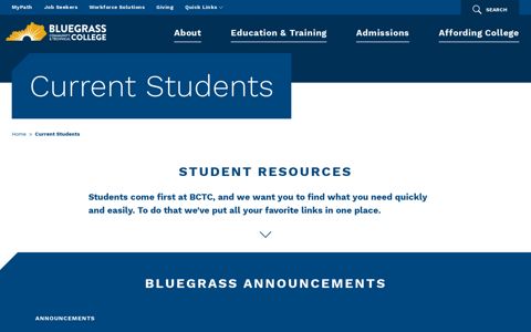 Current Students | BCTC