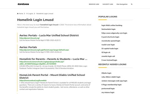 Homelink Login Lmusd ❤️ One Click Access - iLoveLogin
