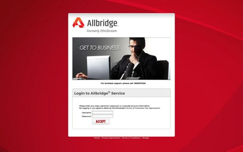Login to Allbridge ® Service