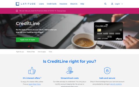 CreditLine Card - Interest Free Credit Card | Latitude Financial ...