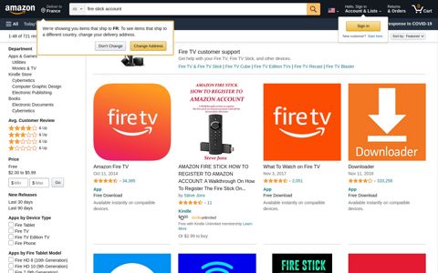 fire stick account - Amazon.com
