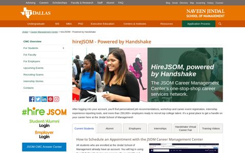 hireJSOM - Powered by Handshake - Naveen Jindal School of ...