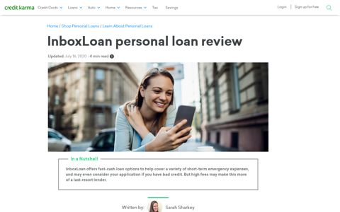 InboxLoan Personal Loan Review | Credit Karma