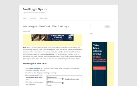 iWon Email Login - How to Login to Fatcow Email | Fatcow ...