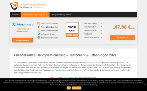 Friendsurance Handyversicherung 12/2020 | Test ...