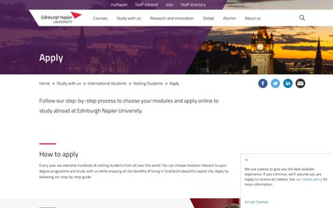 Apply - Edinburgh Napier University