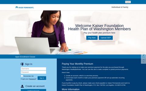 Kaiser Foundation Health Plan of Washington/WA HBE ...