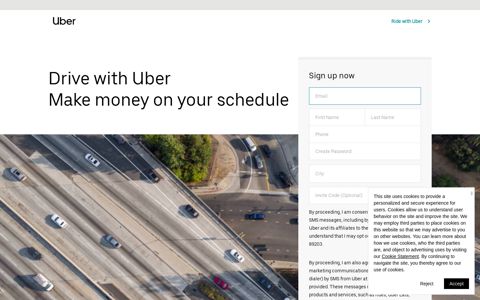 Driver Sign Up Form - Sign Up to Drive with Uber Here | Uber