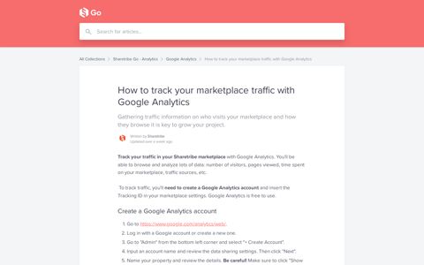 How to track your marketplace traffic with Google Analytics ...