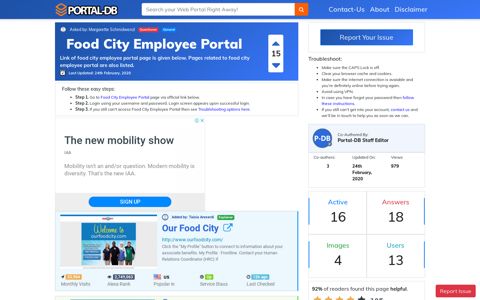 Food City Employee Portal