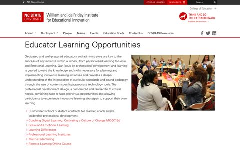 Educator Learning Opportunities – Friday Institute for ...
