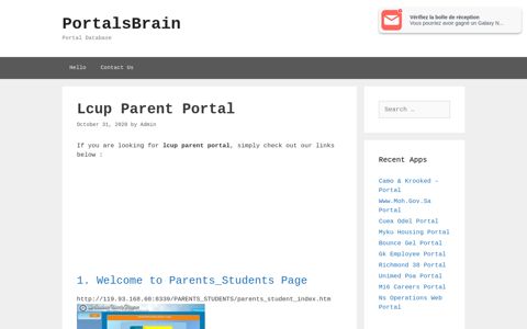 Lcup Parent Portal - PortalsBrain - Portal Database