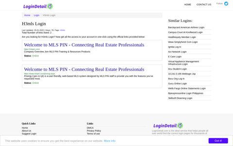 H3mls Login Welcome to MLS PIN - Connecting Real Estate ...