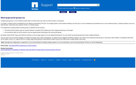 What target portal groups are - NetApp Support