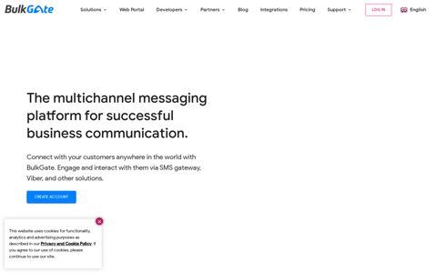 BulkGate: SMS & other channels for business communication