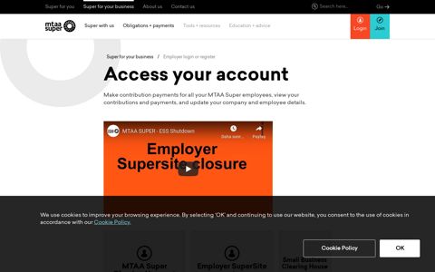 Employer login or register - MTAA Super