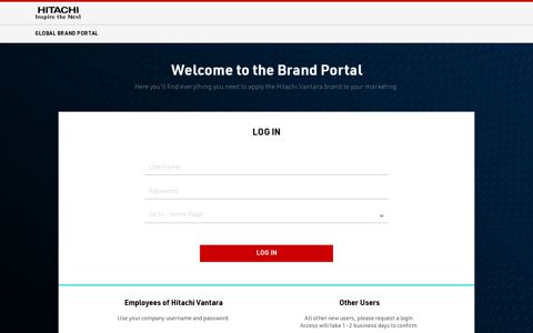 Login Hitachi Vantara Brand Portal